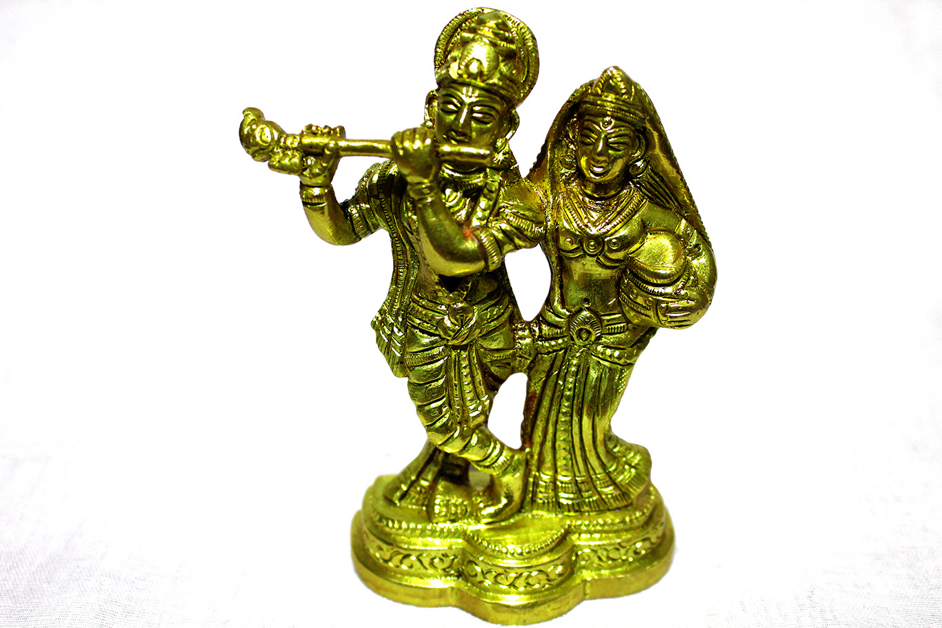 Ashtadhatu Standing Radha Krishna - achleshwar